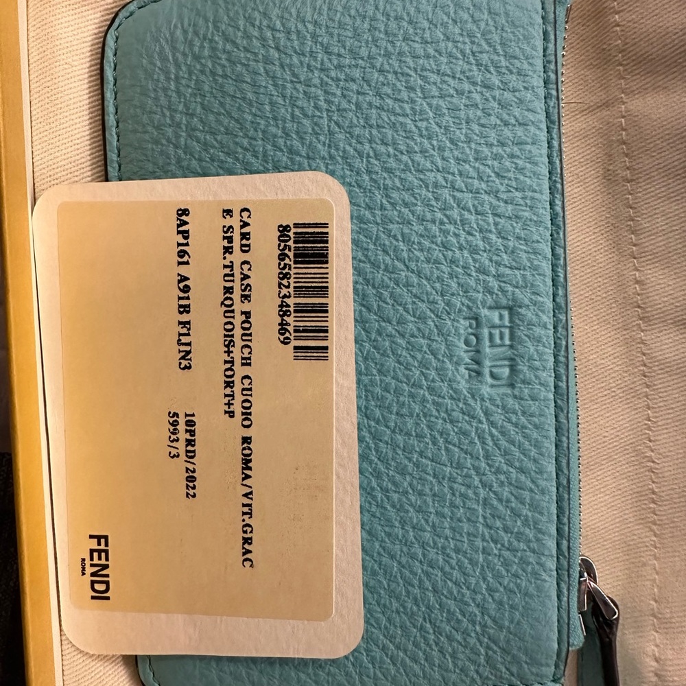 Fendi peekaboo key pouch card case